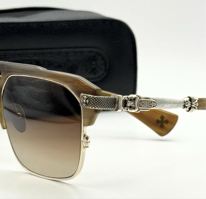 Срібні окуляри Chrome Hearts