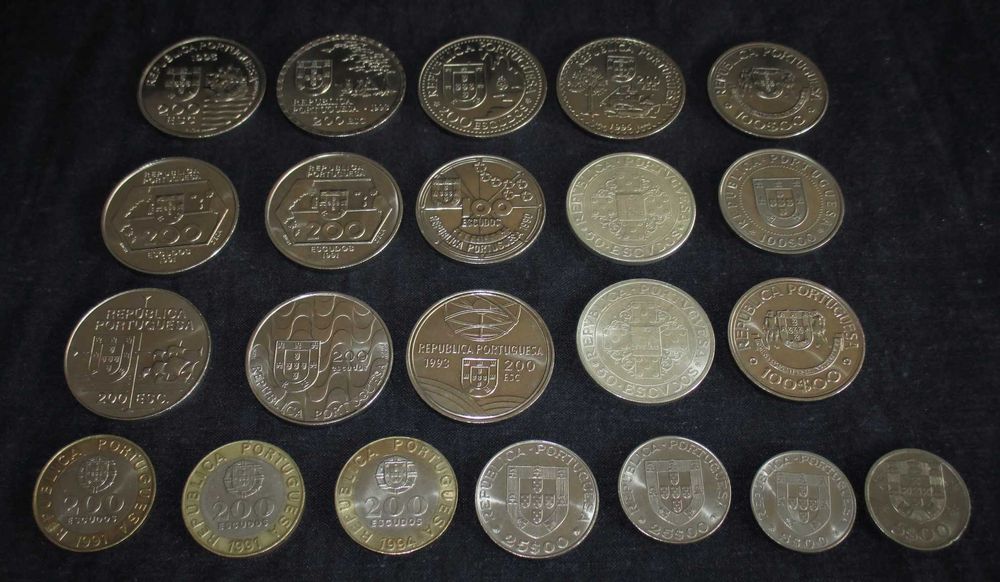 Moedas de Escudo Comemorativas Numismática