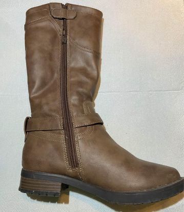 Botas altas, castanhas, forradas, Graceland, tamanho 32