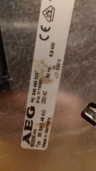 SPRAWNA Płyta ceramiczna AEG 65320K-MN