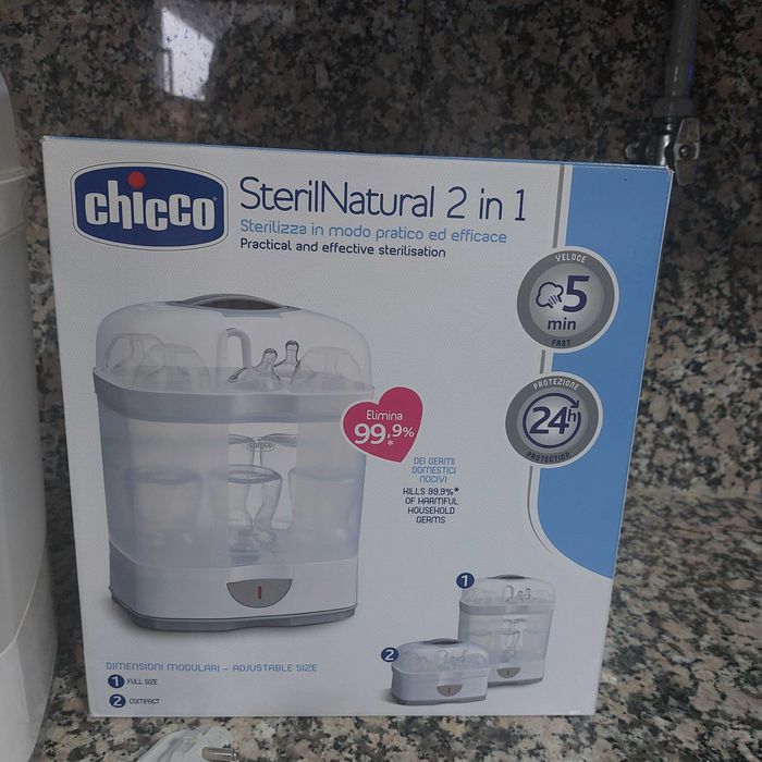 Esterilizador de biberões Chicco - 2 em 1 - COMO NOVO