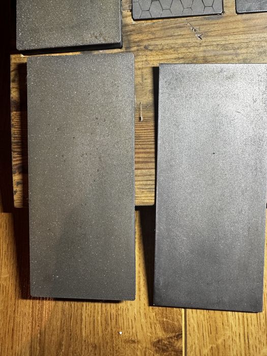 Conjunto de pedras de afiar a agua e diamantadas