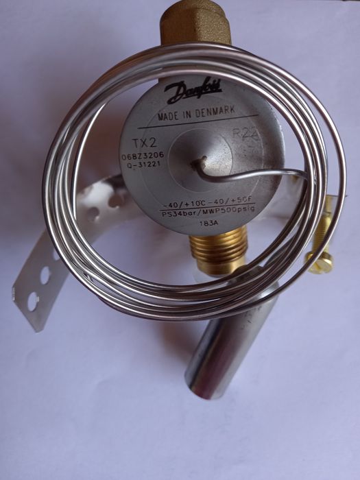 ТРВ Danfoss TX2 (R22).   T2 (R404/507)- под пайку