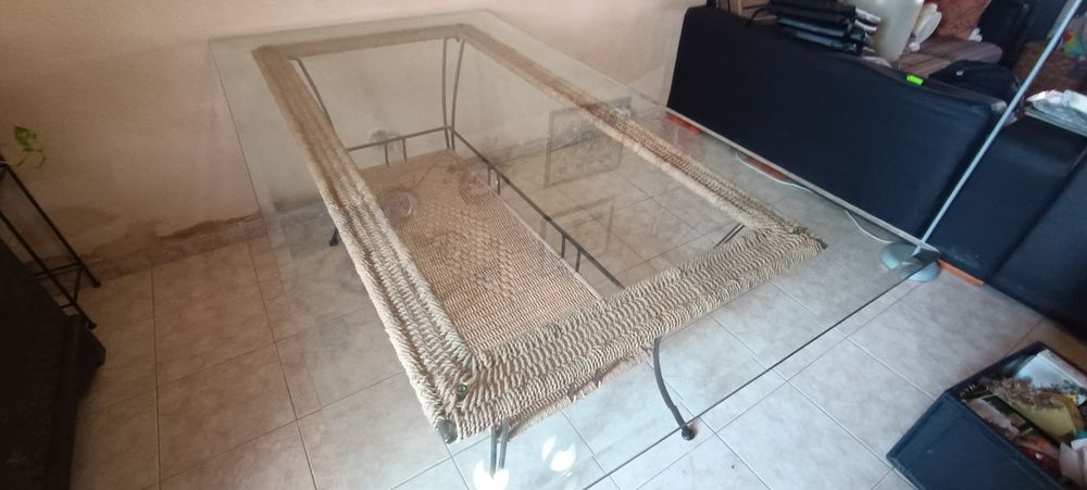 Mesa de Vidro + 4 Cadeiras