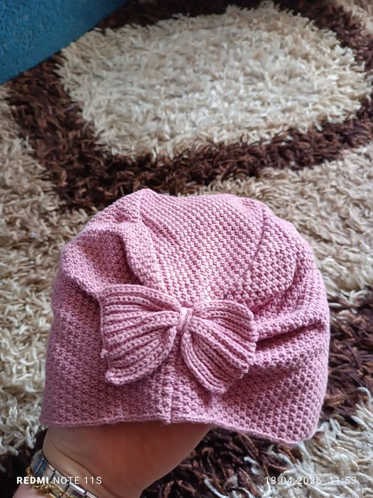 Czapka wiosenna turban rozmiar 86 92 98