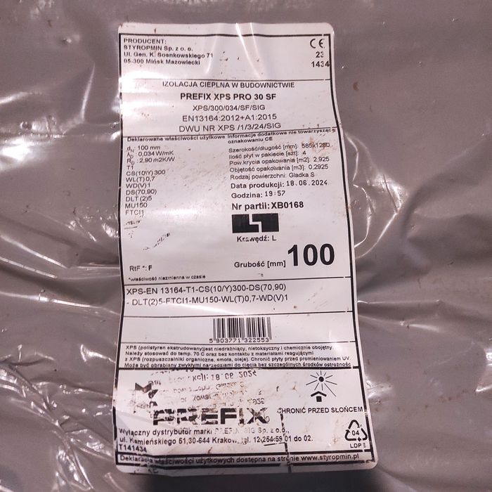 Styropian XPS  100mm