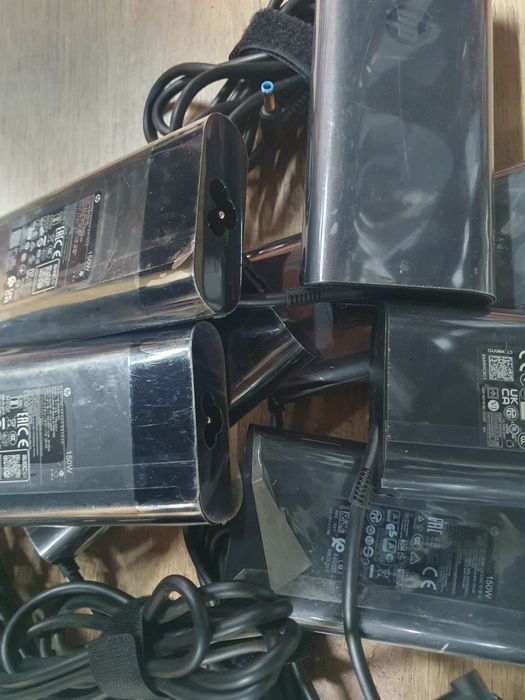 Блок питания зарядное зарядка HP 150w 4.5×3.0mm Blue Pin slim оригінал