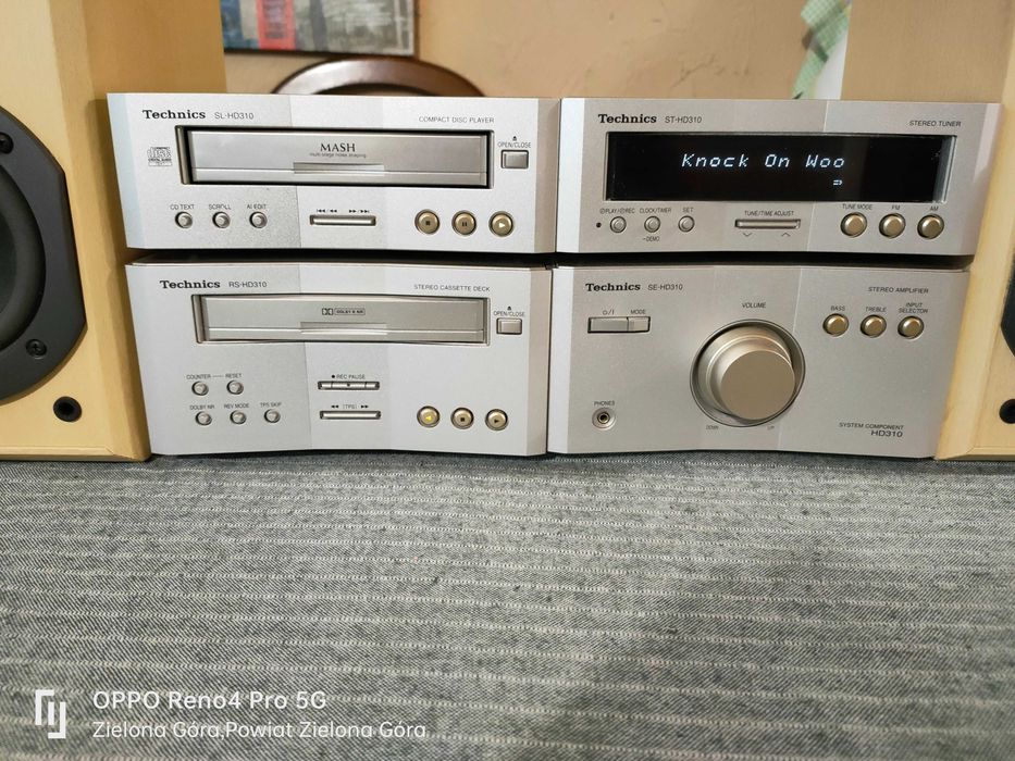 TECHNICS 100% Sprawny Mini Zestaw Audio Stereo Seria HD310 brak pilota