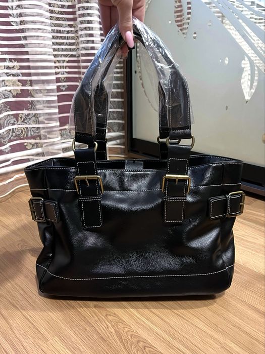 Сумка Vivienne Westwood шкіряна чорна вівʼєн вествуд juicy couture