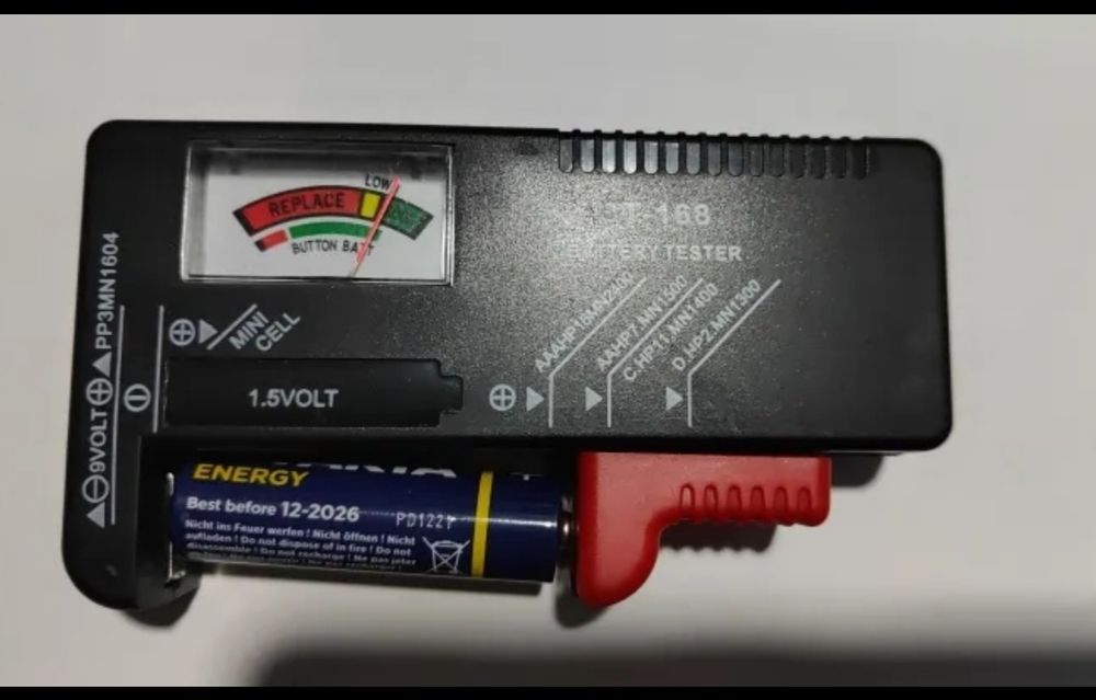 Medidor de Potência/ Bateria de Pilhas NOVO