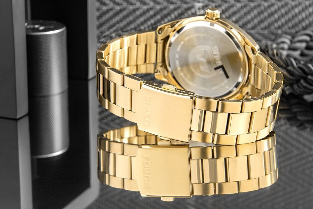 Zegarek Męski LORUS Solar Gold RX338AX9 + BOX