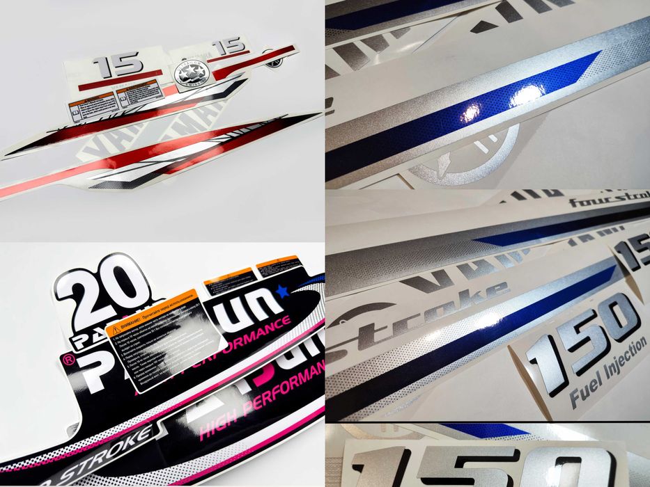 Наклейки для підвісних двигунів. Suzuki, Mercury, Yamaha, Honda iншi