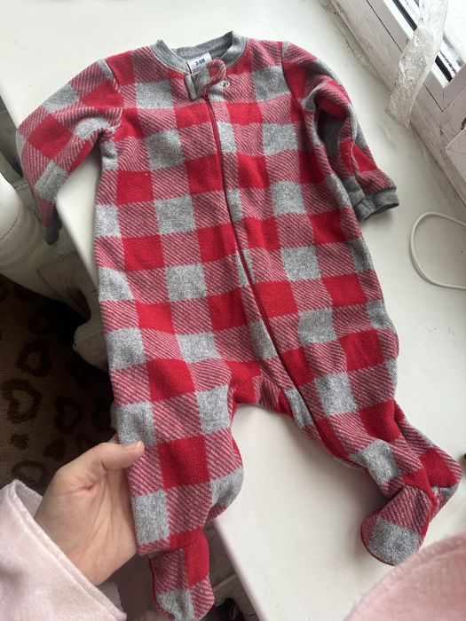 Флісовий теплий ромпер кобінезон чоловічок