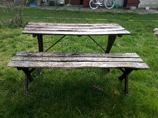Stół ogrodowy + ŁAWKA