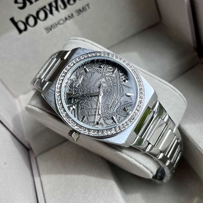 Wyjątkowy damski zegarek z nadrukowanym teksturowanym wzorem.