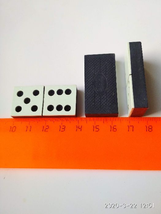 Домино производства СССР, Днепропетровск в пластиковой коробке,, состо