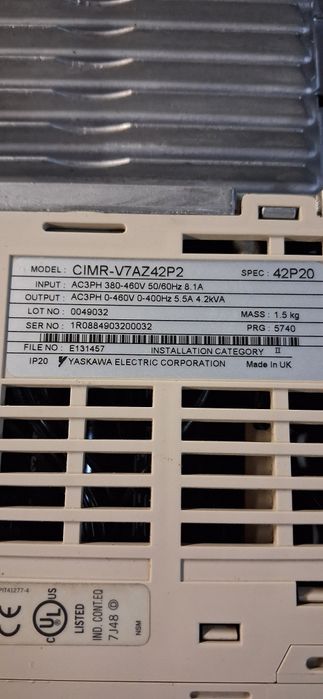 Falownik Omron, 2,2 kW, 3 fazy, 400 V, 5,5 A