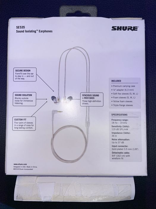 Shure SE535 – Qualidade de Estúdio no Seu Ouvido – Como Novos