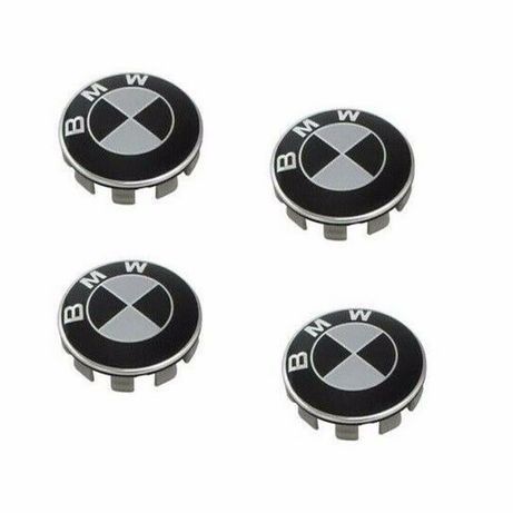 4 centros de jantes BMW / emblema capô / mala