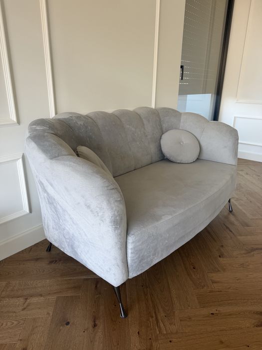 Sofa cinzento velludo 160*85