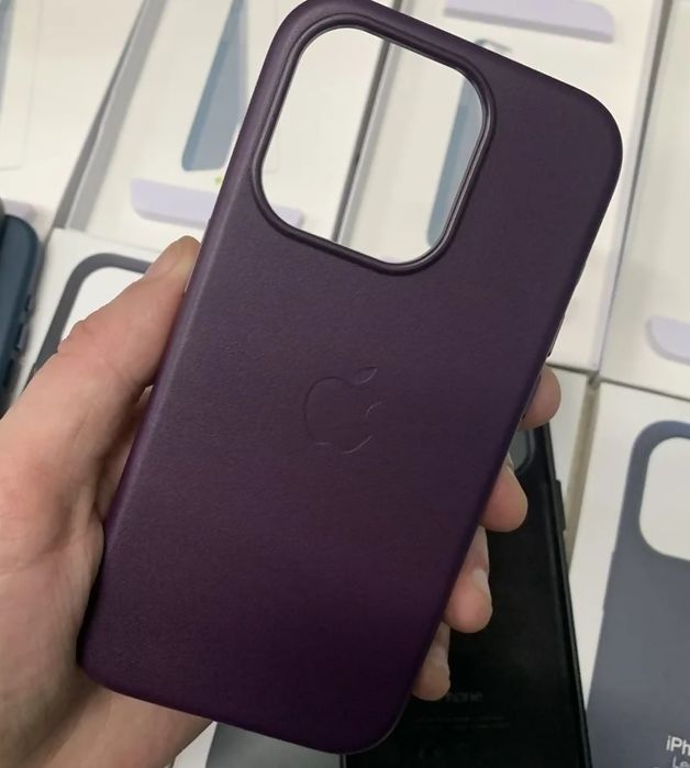 Чехол на iPhone 12/12 Pro шкіряний кожаный, 14 MagSafe Айфон про макс ...