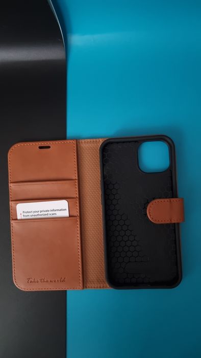 Etui Portfelowe TUCCH do IPhone 13 6,1, RFID