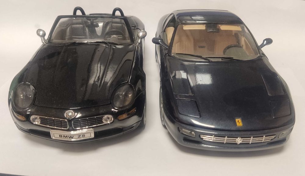 Samochody Bburago Ferrari 456 Welly BMW Z8 skala 1:18