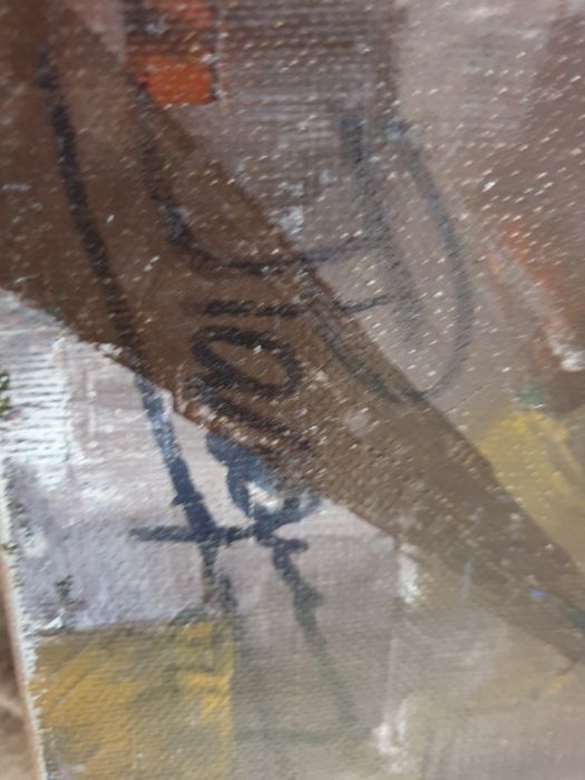 Retrato de um palhaço muito lindo- pintura em óleo sobre tela