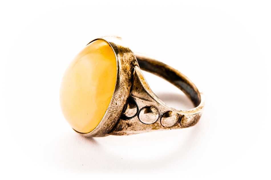 Łódzki Srebrny Pierścionek - 6,38g - PRL - VINTAGE - METALOPLASTYKA