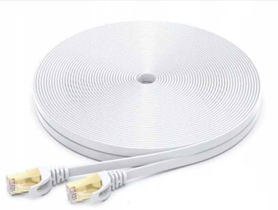 Kabel Ethernet Cat 8 10 m Płaski Kabel Sieciowy Gigabit RJ45