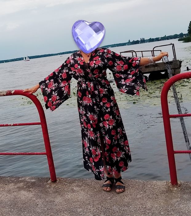 Suknia/kimono w kwiaty Primark