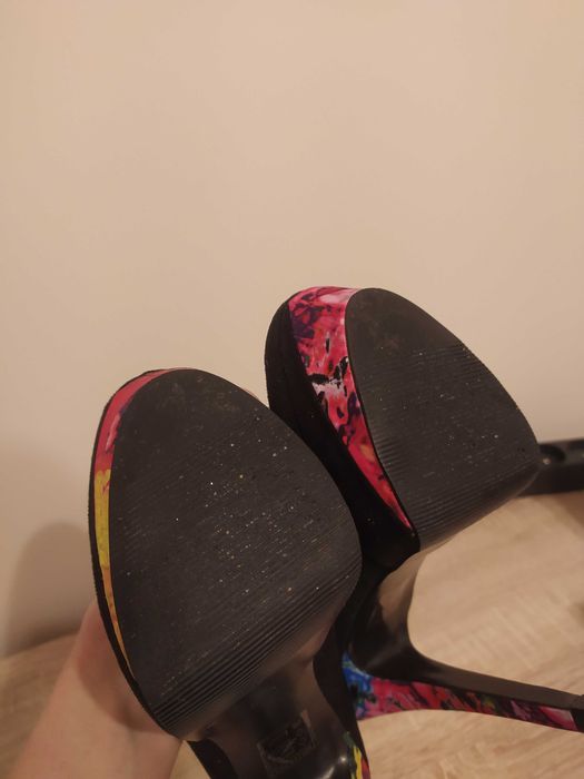 Szpilki 37 Bonprix Rainbow obcasy 13 cm