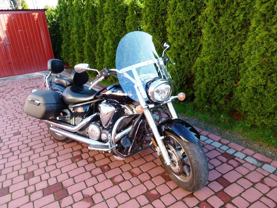 Szyba Yamaha XVS 1300 V Star Bagażnik gmole