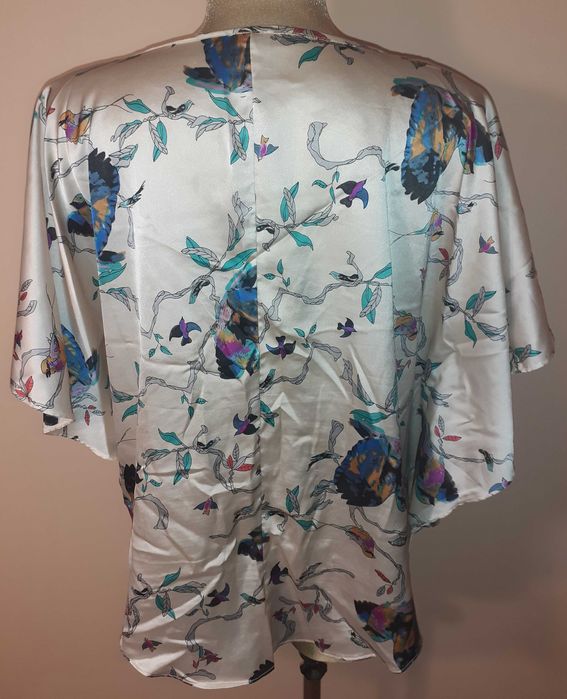 Bluzka nietoperz kimono 46 48 maskująca wyszczuplająca