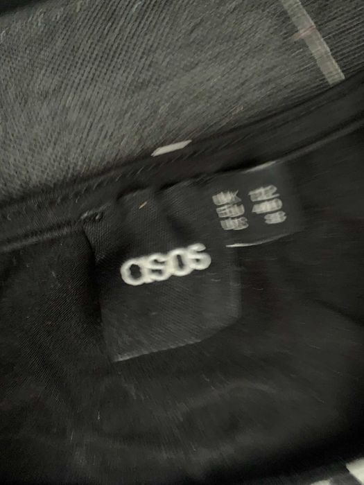 Czarna sukienka w azteckie wzory Asos - rozmiar 40