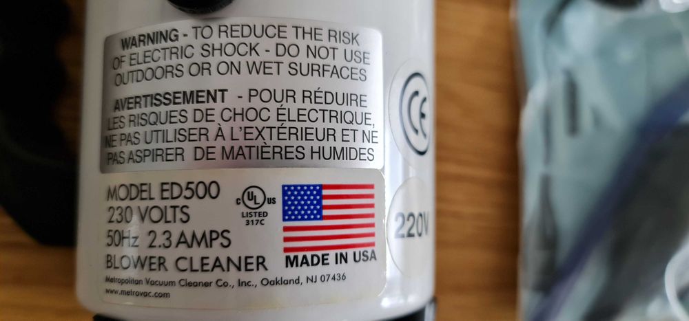 Dmuchawa elektryczna Metrovac Datavac ED500