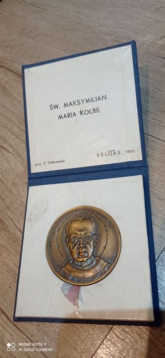 Medal projektu Tadeusza Tchórzewskiego - M. Kolbe