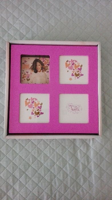 Relógio de parede Nici e Violetta - Relógio e porta fotos