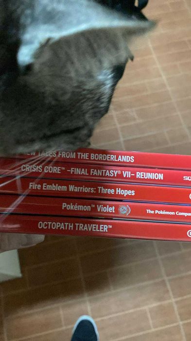 Nintendo Switch vermelho e azul