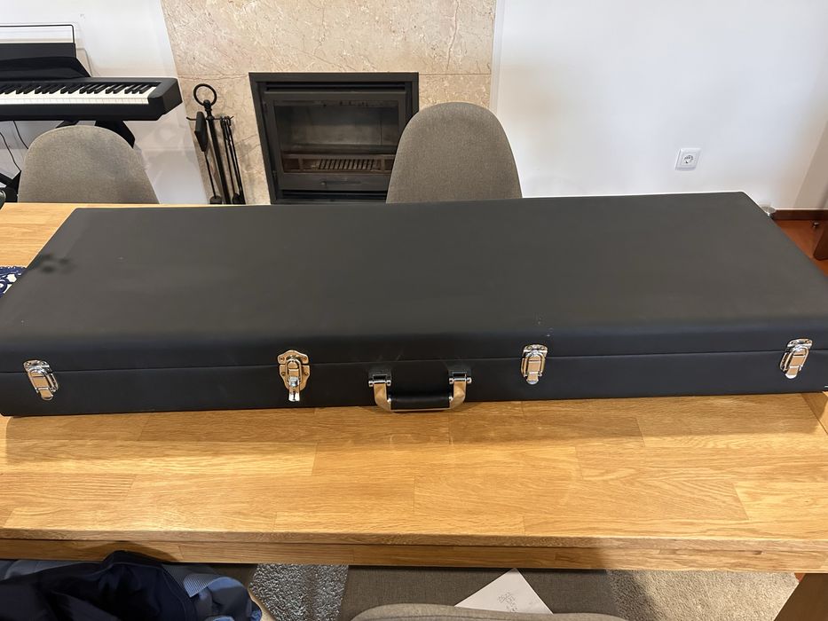 Case hard case caixa para baixo ou guitarra elétrica
