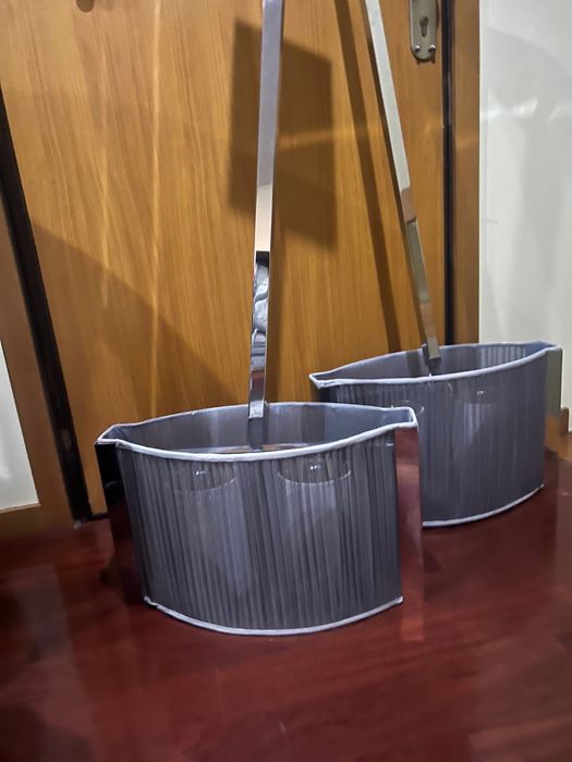 Set 2 candeeiros suspensos no teto cinzentos