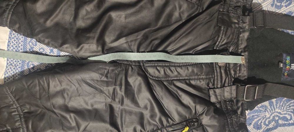 Зимовий напівкомбінезон, лижний костюм на підтяжках, утеплені штани