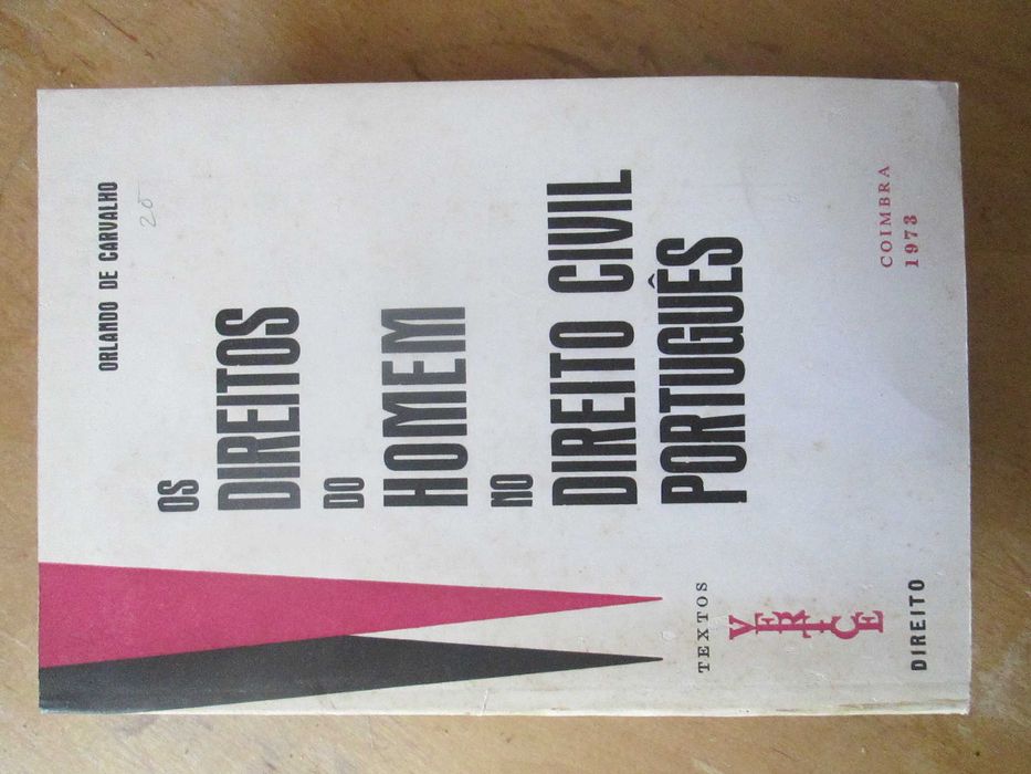 Os Direitos do Homem no Direito Civil Português, Orlando de Carvalho