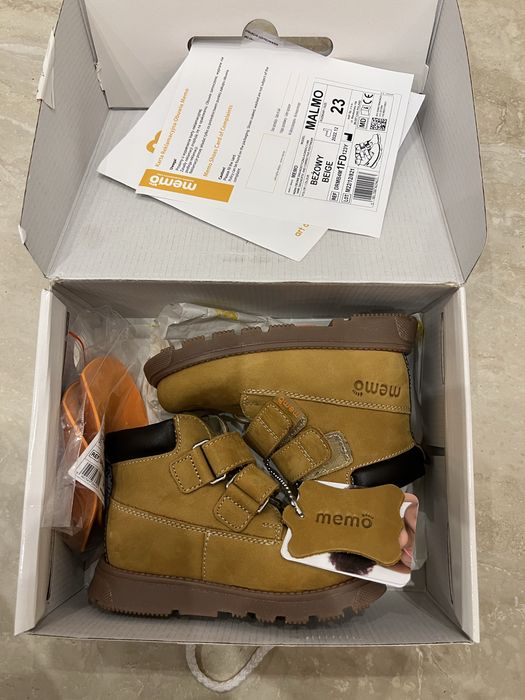 Ботинки полуботинки  Memo детячі натуральна шкіра