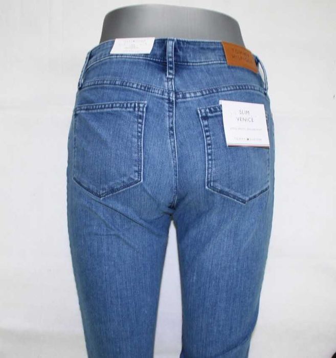 Jeansy Tommy Hilfiger Venice 7/8 Slim WW0WW28071 damskie nowe -W29/L32