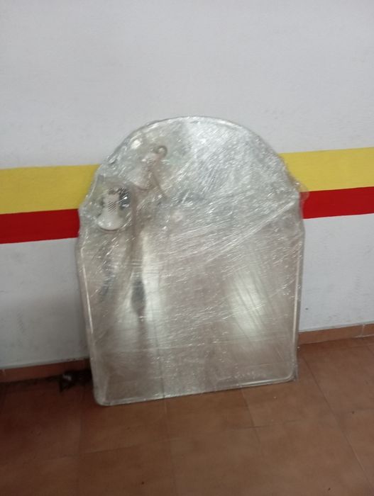 Espelho WC com aplique com duas luzes
