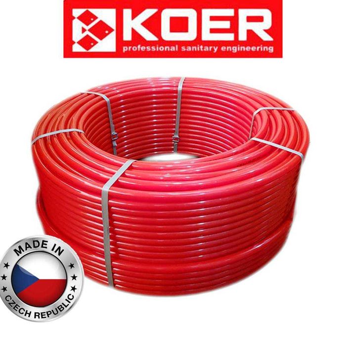 Труба для теплої підлоги KOER Чехия PE-RT, PEX-B "Супер Ціна"Акція!!!