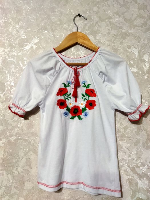 Футболка вишиванка для дівчинки