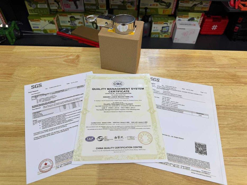 250 кг Магніт Неодимовий (Двосторонній) LNT- 70 + Трос 20 метрів (6мм)