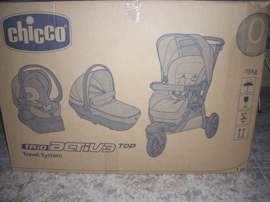 Chicco Trio Active 3 Top como novo! com OFERTA de base ISOFIX nova!!